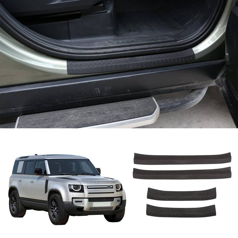 4 Stück ABS-Schutzleisten für Vorder- und Hintertüren, Schmutzschutz, Pedale für Land Rover Defender 110 2020-2021, Autozubehör von 通用