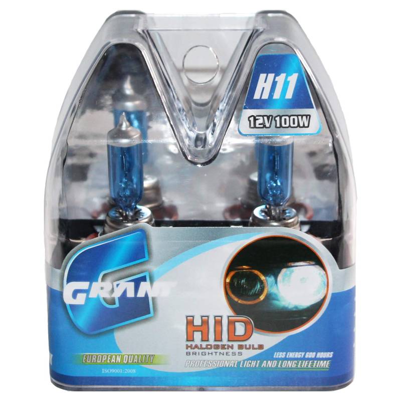 H11 Halogenlampen 12V 100W Scheinwerferlampen 5000K Warmweiß Car Headlight Bulb +200% (2 Lampen) von 通用