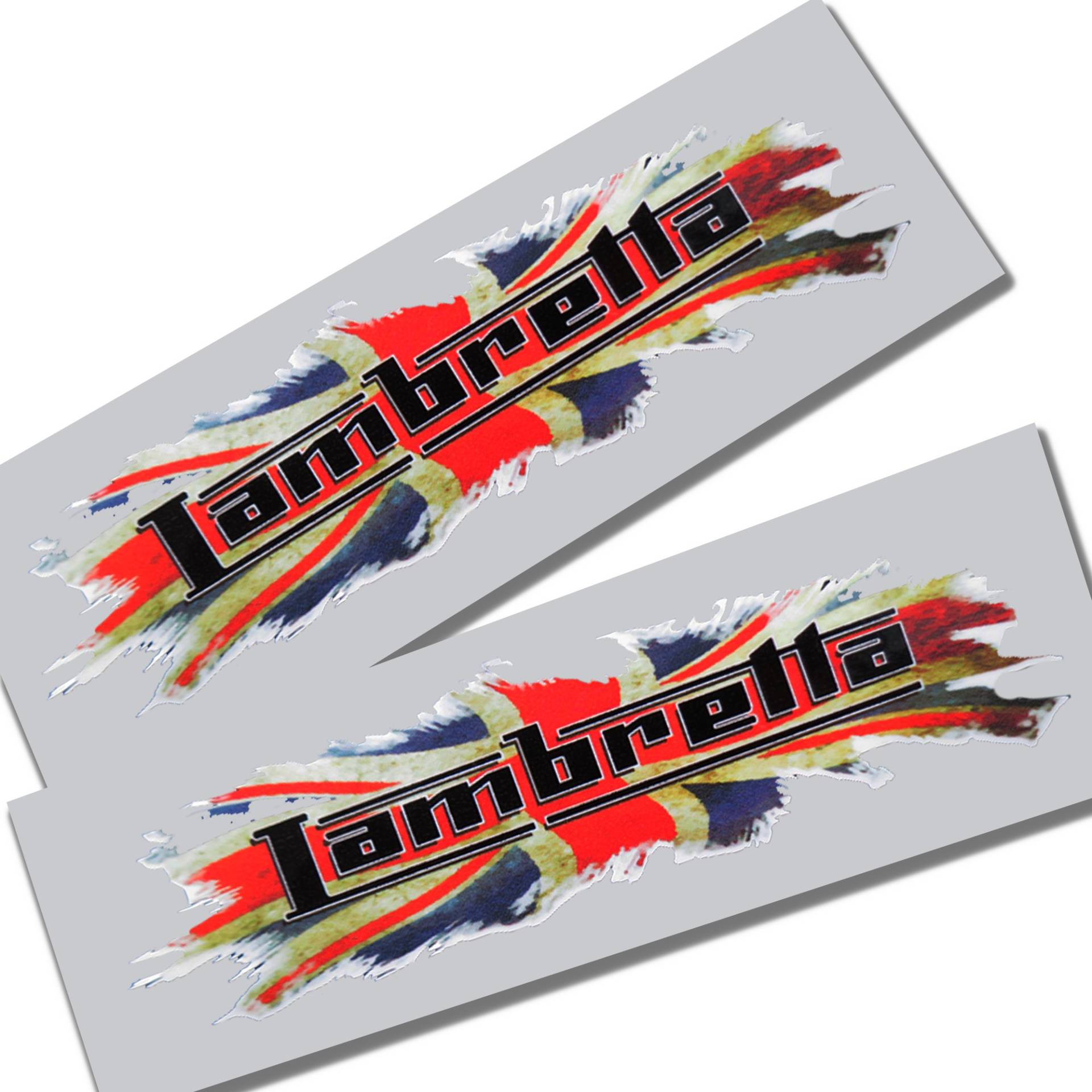 ! Lambretta Union Flagge Design Grafiken Aufkleber Aufkleber X 2 Kleine von !