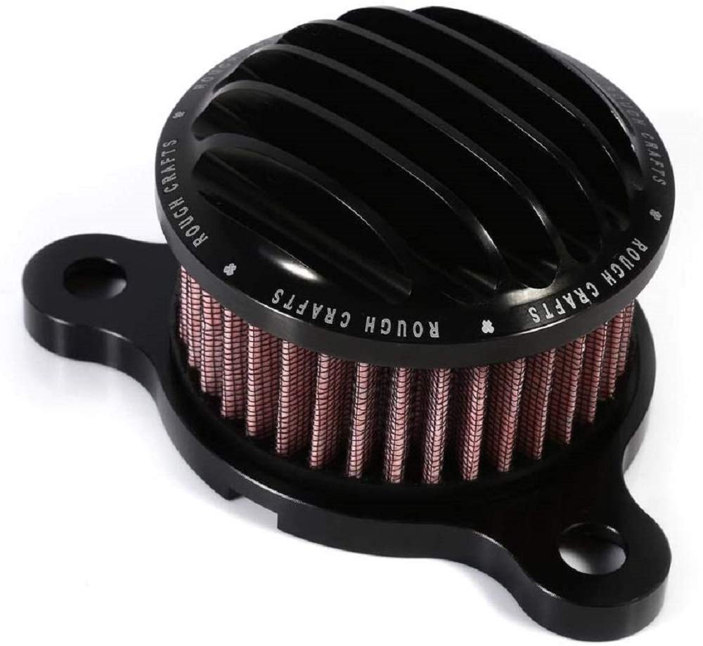 Luftfilter mit Zubehör，Motorrad Luftfilter ，Luftfilter Luftfilter Ansaugfilter System Kit Für Sportster XL883 XL1200 2004-2015(GD)(schwarz) von 通用