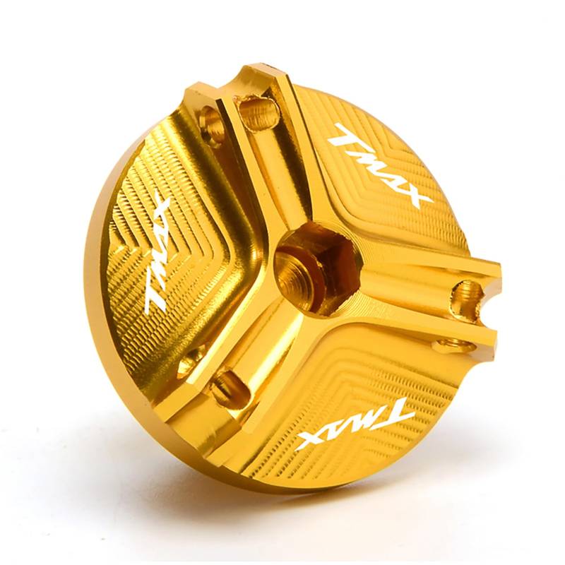 通用 Motorrad Öleinlasskappe Aluminium (CNC T6061) Gold für T-MAX 500 2008-2012, TMAX530 SX/DX 2013-2019, TMAX 560 2020-2023 von 通用