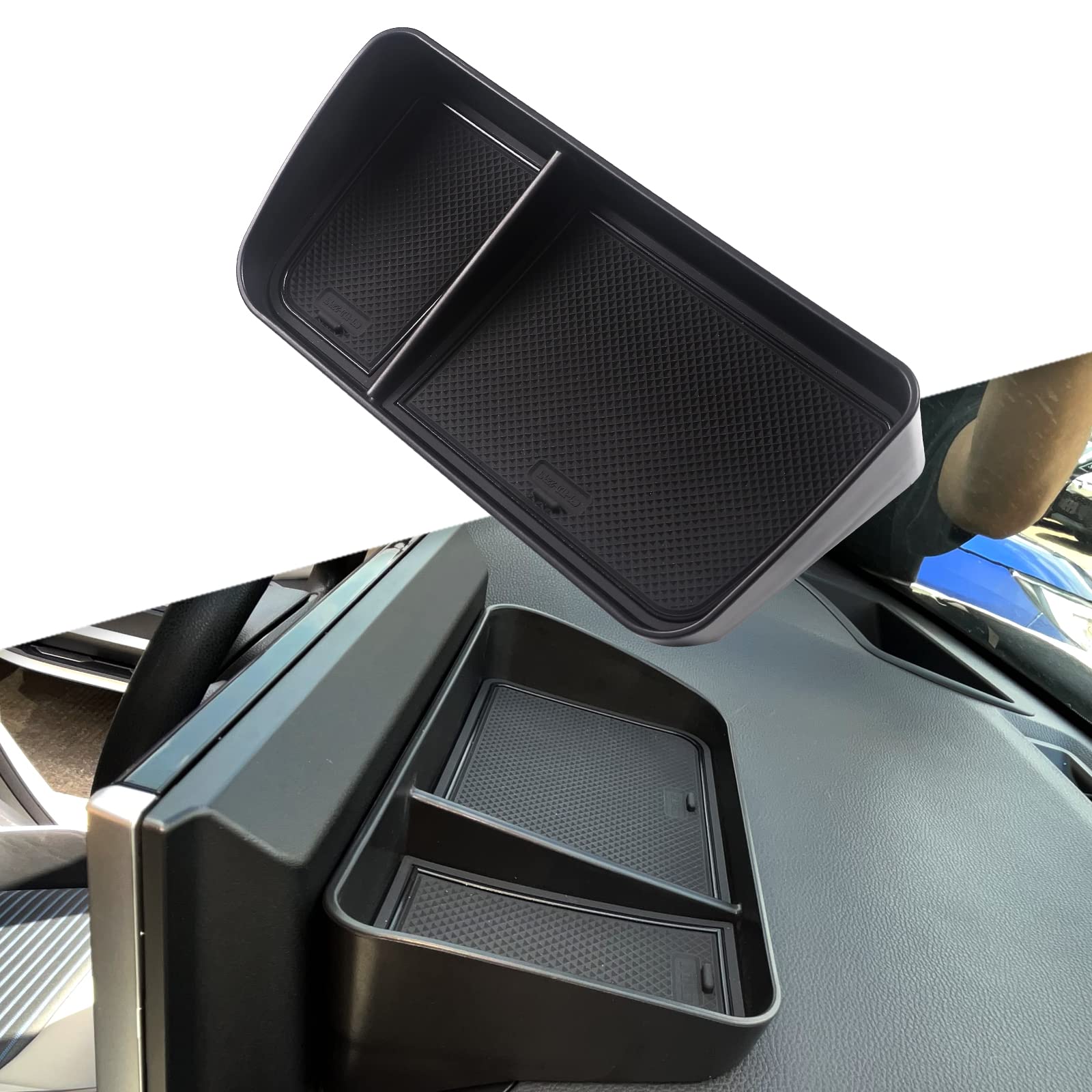 smabee Für Toyota RAV4 2019 ~ 2022 Armaturenbrett-Aufbewahrungsbox, Mittelkonsole, verstecktes Tablett hinter dem Bildschirm, Zubehör, Organizer von smabee