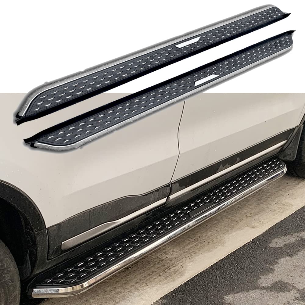 Trittbrett für Jeep Grand Cherokee 2011-2022 Seitenstufen-Plattform Nerf Bar 2 Stück Pedale Seitentreppe, schwarz / silber Trittbrett für Jeep Grand Cherokee 2011-2022 Seitenstufen-Plattform Nerf Bar 2 Stück Pedale Seitentreppe, schwarz / silber von 通用