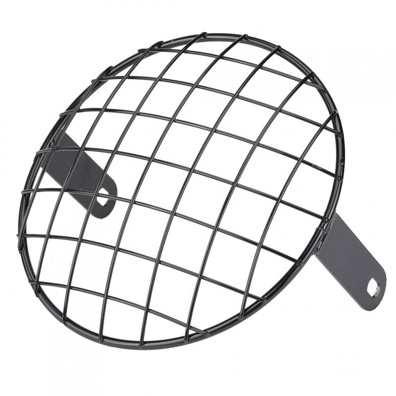 Motorrad Scheinwerfergitter, Grid Front Universal Motorrad Scheinwerfer Mesh Wartung für Autocycle(Schwarz) von Lupsty