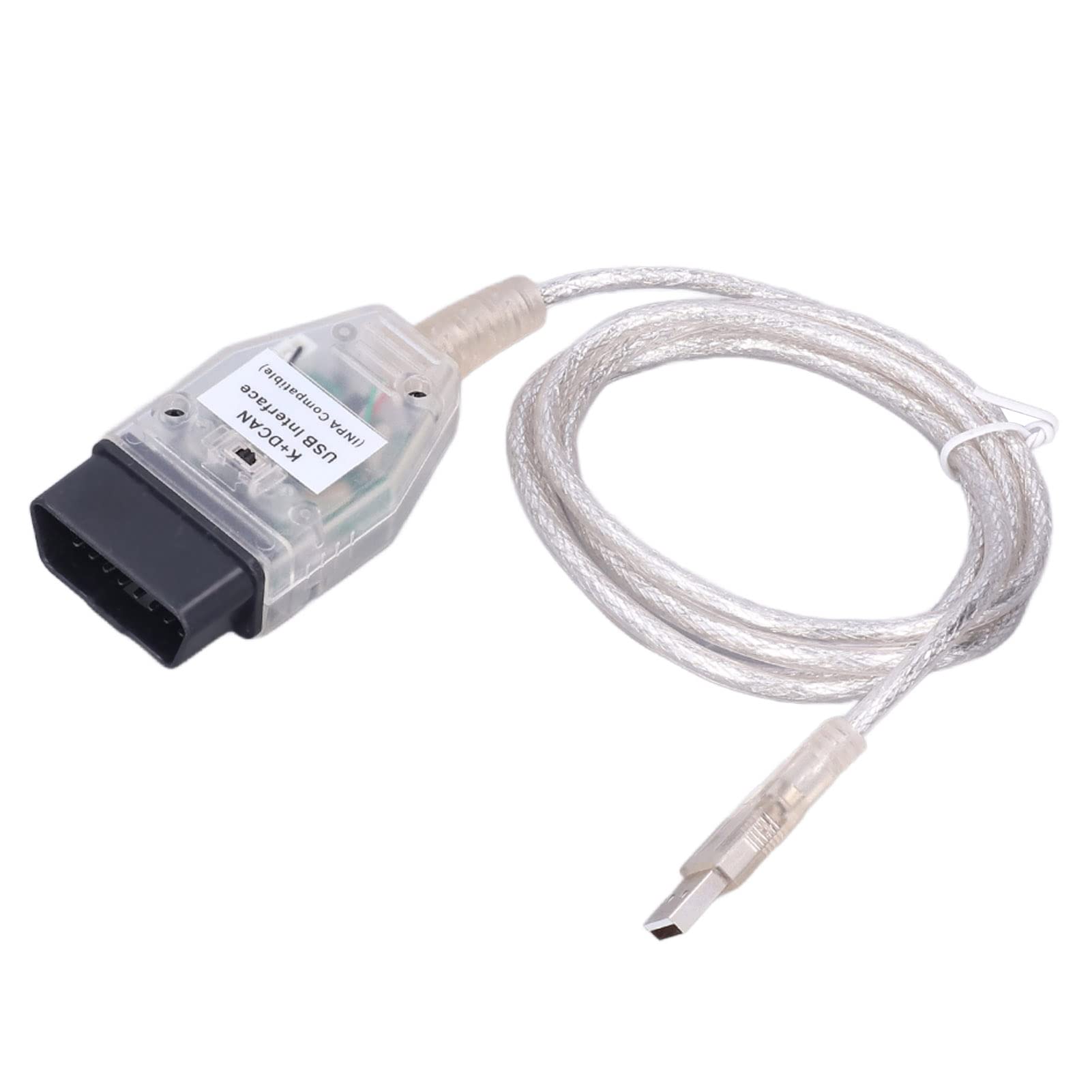 OBD2 USB-Kabelschnittstelle, verschleißfestes, leichtes, Robustes Auto-Diagnosekabel ABS für Auto-Ersatz für Serie 1 E81 E82 E83 E87 E88 2004-2011 von 01 02 015