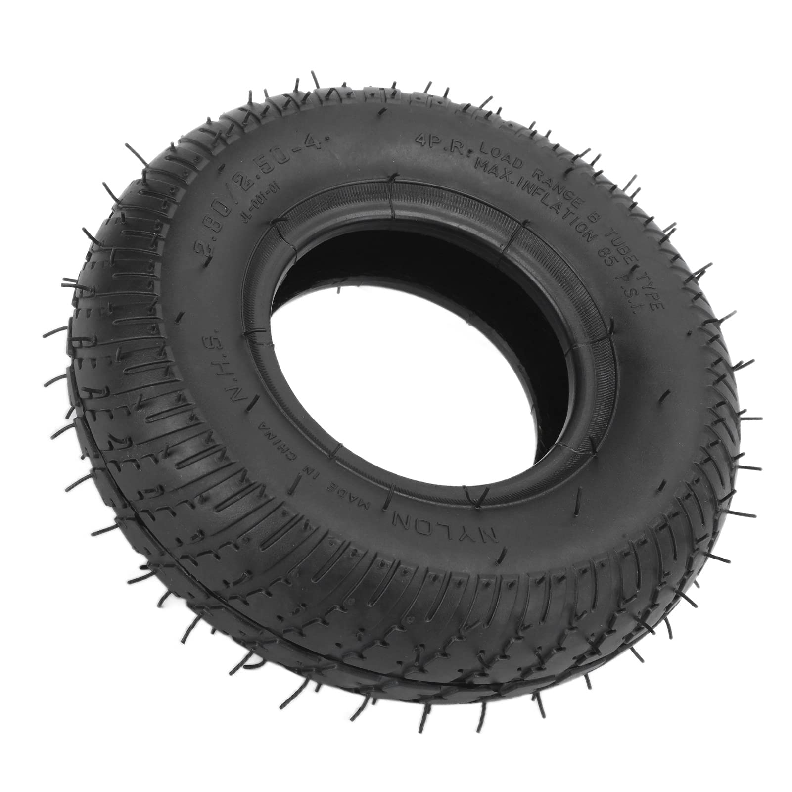 Scooter-Reifen, 2,80/2,50-4 Zoll starker Gummi-Luftreifen für Mehrzweckwagen für 4 Zoll/10,16 cm Felge von 01 02 015