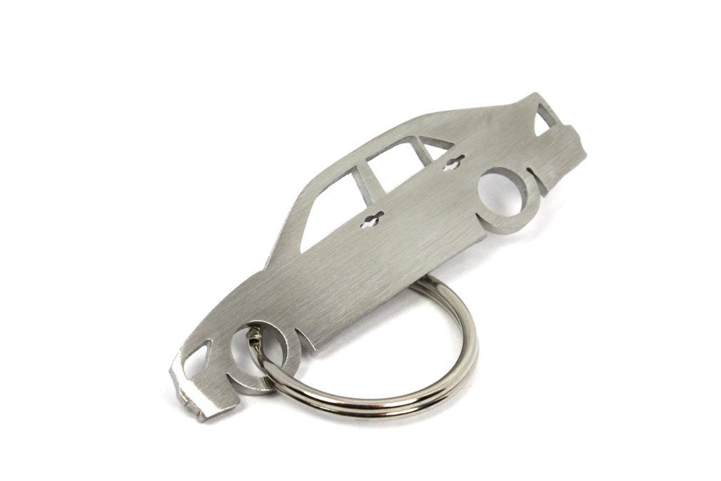 01 CarShape Schlüsselanhänger Edelstahl Auto Car Shape Keychain - Kompatibel mit Lexus is von 01