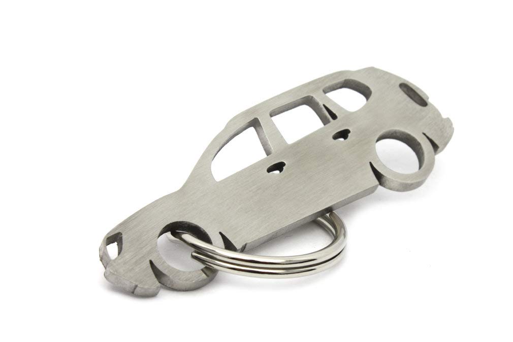 01 CarShape Schlüsselanhänger aus Edelstahl - Kompatibel mit Dacia Duster Car Shape von 01