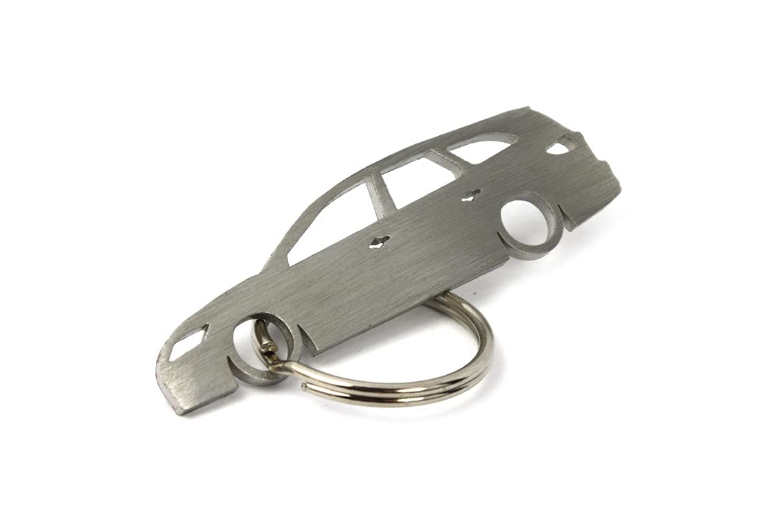 01 CarShape Schlüsselanhänger aus Edelstahl - Kompatibel mit Ford Mondeo MK4 Typ 4 Kombi Car Shape von 01