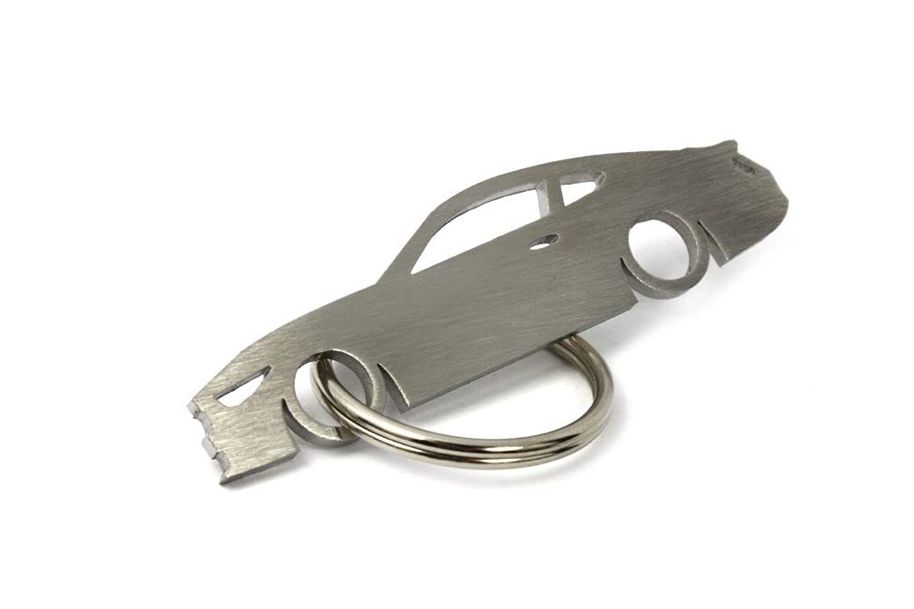 01 CarShape Schlüsselanhänger aus Edelstahl - Kompatibel mit Ford Mustang GT Car Shape von 01