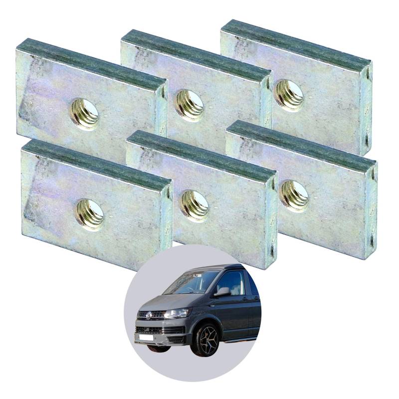 040 Parts Kedersteine aus Stahl für VW T5 T6 T6.1 California mit M5 Gewinde - für Kederschiene Kederleiste von 040 Parts