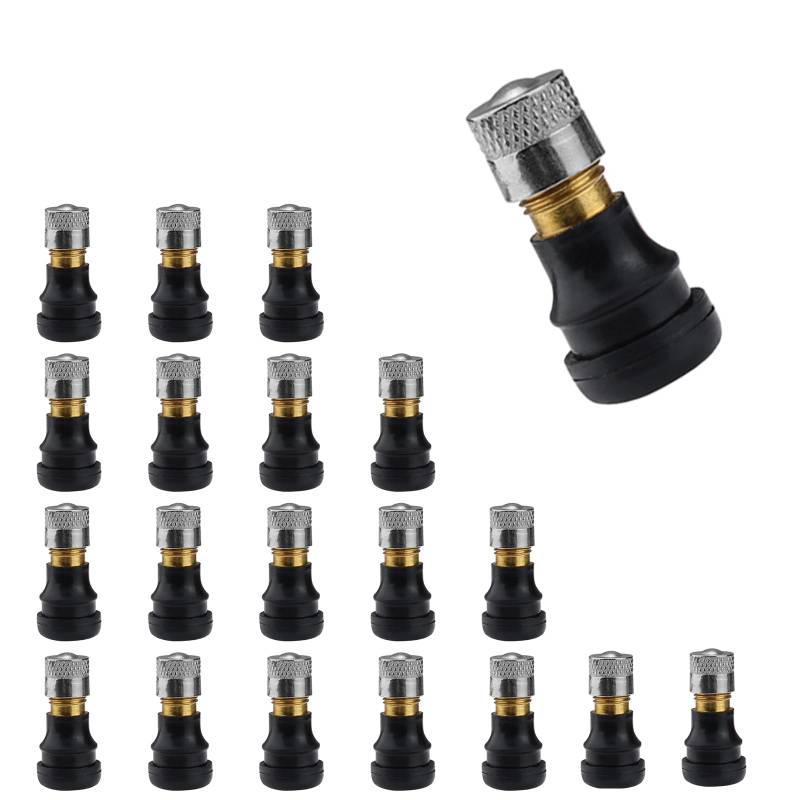 0XBIT Elektroroller Rad Gasventil, 20 StüCk E Scooter Ventil 2,8 X 1,3 cm, Elektroroller Vakuumventil, Reifen Vakuum Ventil, für M365, 1s, Essential, Pro Modelle und Ninebot G30 von 0XBIT