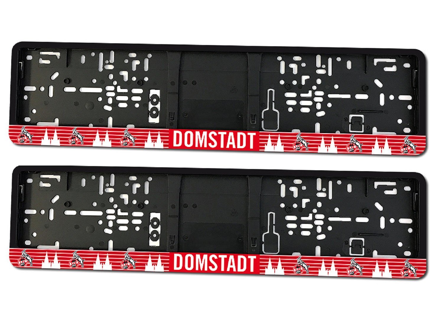 1. FC Köln Kennzeichenhalter/Nummernschildhalter/Kennzeichenverstärker Domstadt 2er Set - Plus gratis Aufkleber Forever Köln 1. FC Köln Kennzeichenhalter/Nummernschildhalter/Kennzeichenverstärker Domstadt 2er Set - Plus gratis Aufkleber Forever Köln von 1. FC Köln FC Cologne