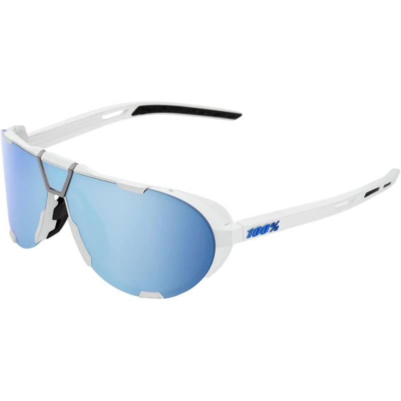 100% GAFAS Unisex Westcraft-Soft Tact White-Hiper Blue Hakan-Polished Black-Purple Multilayer Mirror Lens von 100%