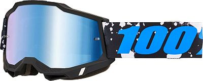 100 Percent Accuri 2 Callisto, Crossbrille verspiegelt - Schwarz/Weiß/Blau Blau-Verspiegelt von 100 Percent