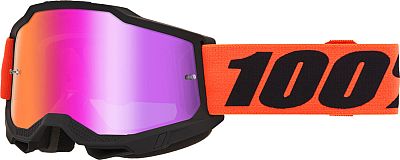 100 Percent Accuri 2 Ferran, Crossbrille verspiegelt - Neon-Orange/Schwarz Rot-Verspiegelt von 100 Percent