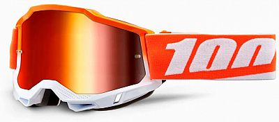 100 Percent Accuri 2 Matigofun, Crossbrille verspiegelt - Orange/Weiß Rot-Verspiegelt von 100 Percent