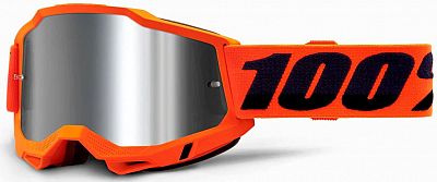 100 Percent Accuri 2 S23, Crossbrille verspiegelt - Neon-Orange/Schwarz Silber-Verspiegelt von 100 Percent