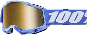 100 Percent Accuri 2 Sursi, Crossbrille verspiegelt - Hellblau/Weiß Gold-Verspiegelt von 100 Percent