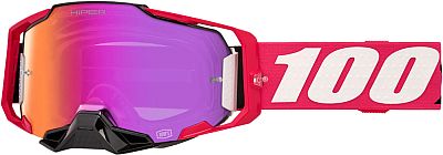 100 Percent Armega Hiper Kloug, Crossbrille verspiegelt - Pink/Weiß Rot-Verspiegelt von 100 Percent