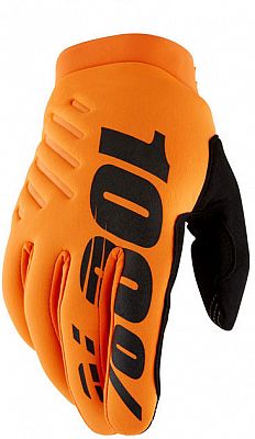 100 Percent Brisker, Handschuhe - Orange/Schwarz - XXL von 100 Percent