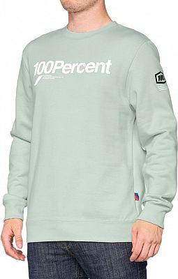 100 Percent Manifesto, Sweatshirt - Hellgrün/Weiß - L von 100 Percent
