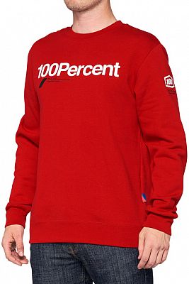 100 Percent Manifesto, Sweatshirt - Rot/Weiß - L von 100 Percent