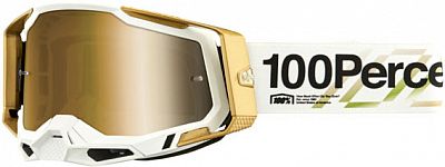 100 Percent Racecraft 2 Succession, Crossbrille verspiegelt - Weiß/Gold/Schwarz Gold-Verspiegelt von 100 Percent