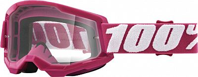100 Percent Strata 2 Fletcher, Crossbrille - Pink/Weiß Klar von 100 Percent