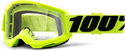 100 Percent Strata 2, Crossbrille - Neon-Gelb/Schwarz Klar von 100 Percent