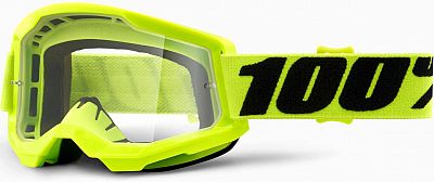 100 Percent Strata 2 S23, Crossbrille - Neon-Orange/Schwarz Klar von 100 Percent