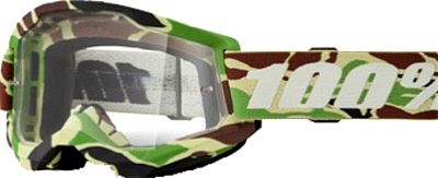 100 Percent Strata 2 War Camo, Crossbrille - Braun/Grün/Beige Klar 100 Percent Strata 2 War Camo, Crossbrille - Braun/Grün/Beige Klar von 100 Percent