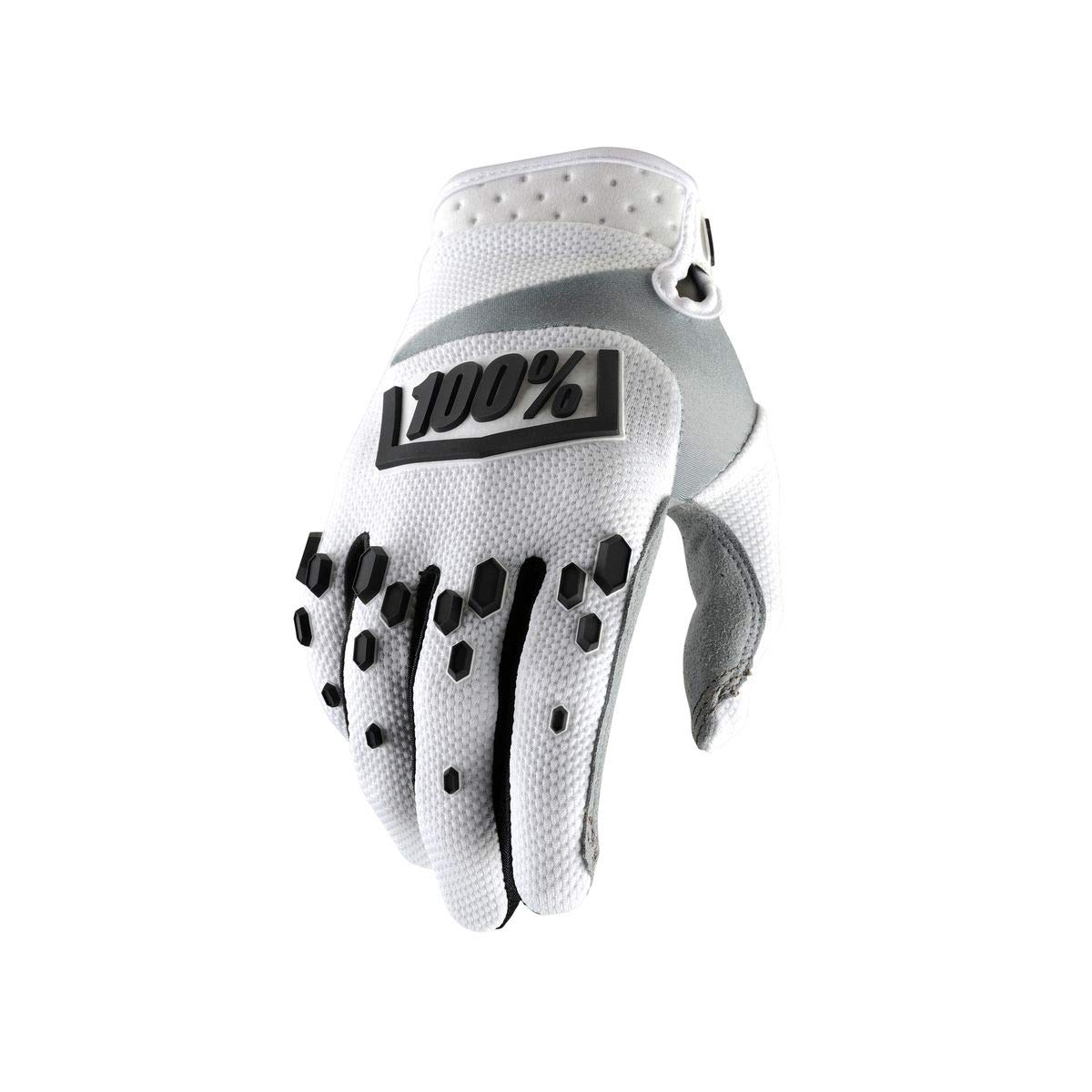 100% 10004-010-10 AIRMATIC Handschuhe Weiß/Schwarz - S von 100%