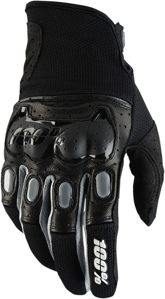 100% 10007-001-10 Derestricted Handschuhe Schwarz/Grau - S von 100%