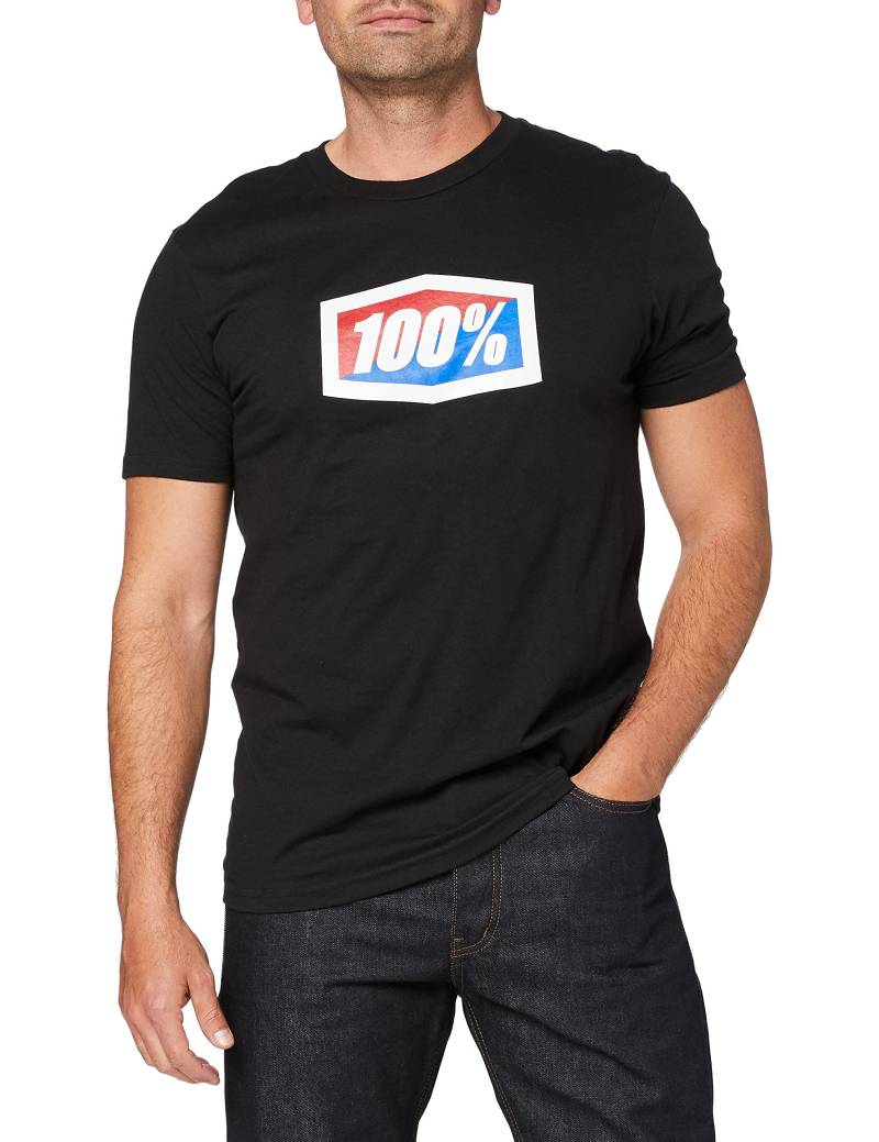 100% 32017-001-12 OFFICIAL Tee-shirt Schwarz - L von 100%