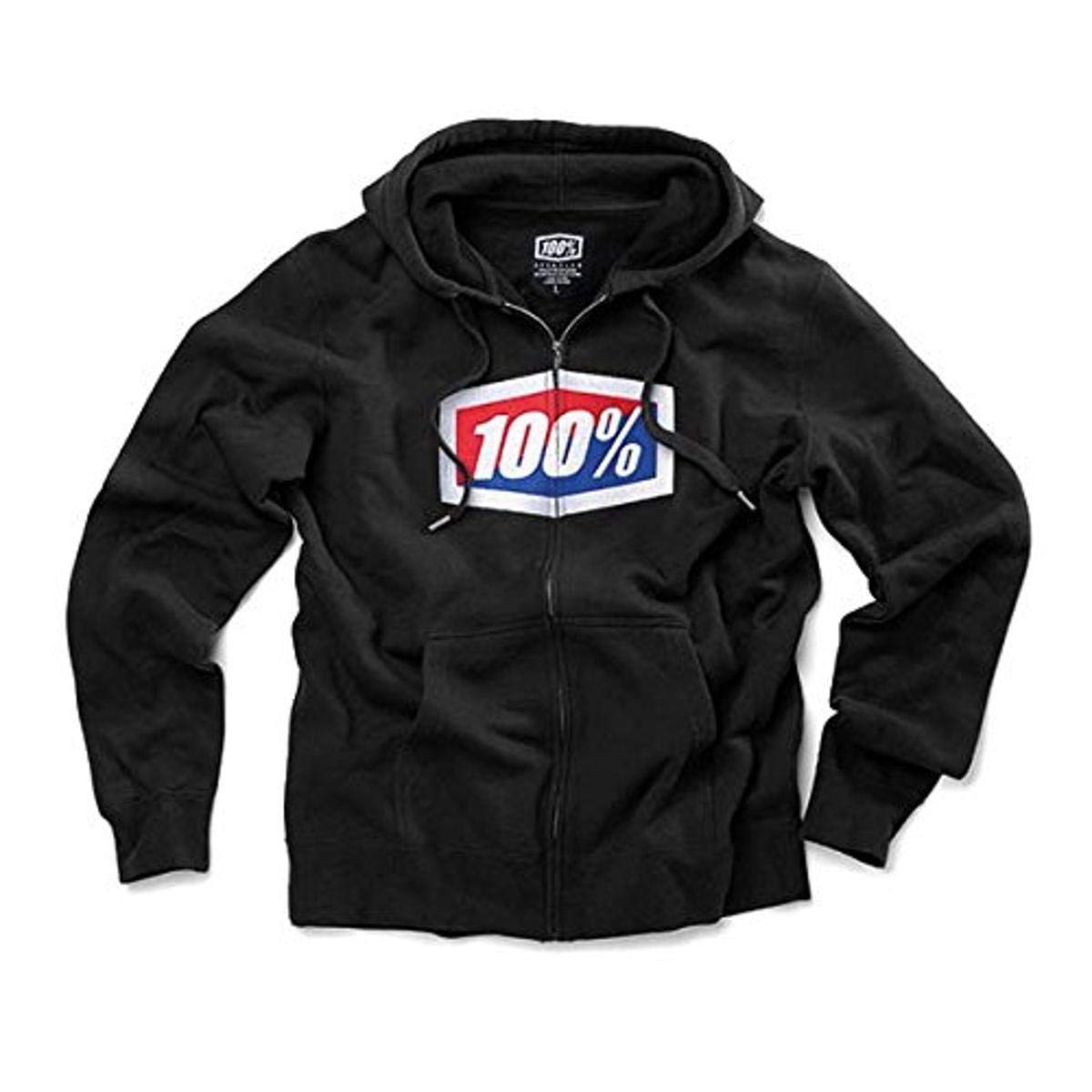 100% 36005-001-11 OFFICIAL Zip Mit Kapuze Sweatshirt Schwarz - M von 100%
