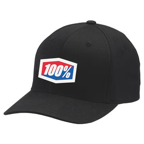 100% Classic Flexfit Cap Schwarz von 100%