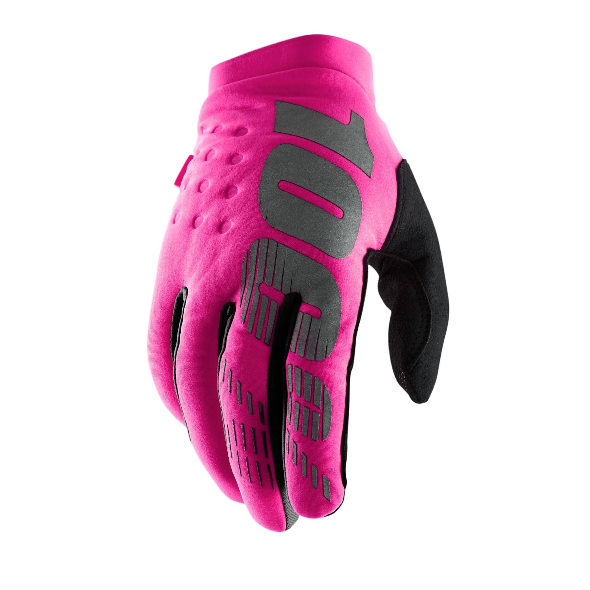 100% Erwachsene Brisker Handschuhe, Neon Rosa Schwarz, L von 100%