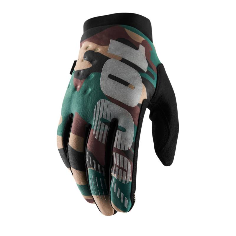 100% Erwachsene Brisker Handschuhe, Camo Schwarz, M von 100%