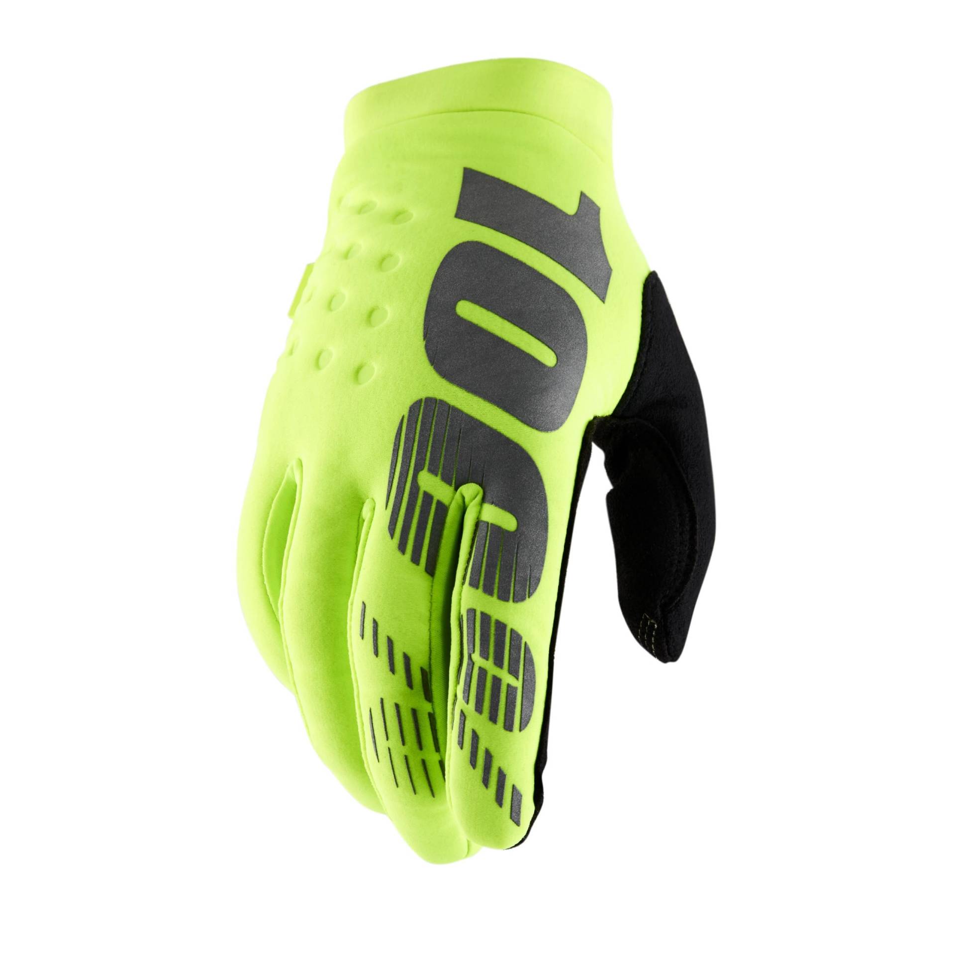 100% Erwachsene Brisker Handschuhe, Neon Gelb, L von 100%