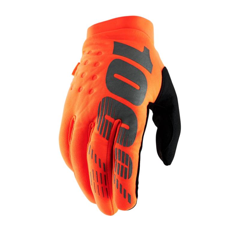 100% Erwachsene Brisker Handschuhe, Orange Schwarz, S von 100%