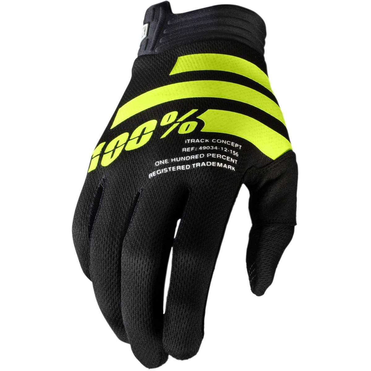 100% iTRACK Handschuhe, Erwachsene (Neon Schwarz/Gelb, Groß) von 100%