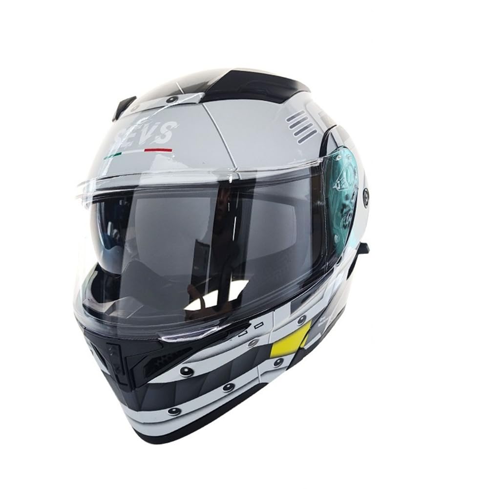 Modularer Motorradhelm Erwachsene Dual Vision Full Face Helm Männer und Frauen Touring Off-Road Freizeitsport Sicherheit Riding Gear DOT Four Seasons Grau XXL Modularer Motorradhelm Erwachsene Dual Vision Full Face Helm Männer und Frauen Touring Off-Road Freizeitsport Sicherheit Riding Gear DOT Four Seasons Grau XXL von 100junzidao