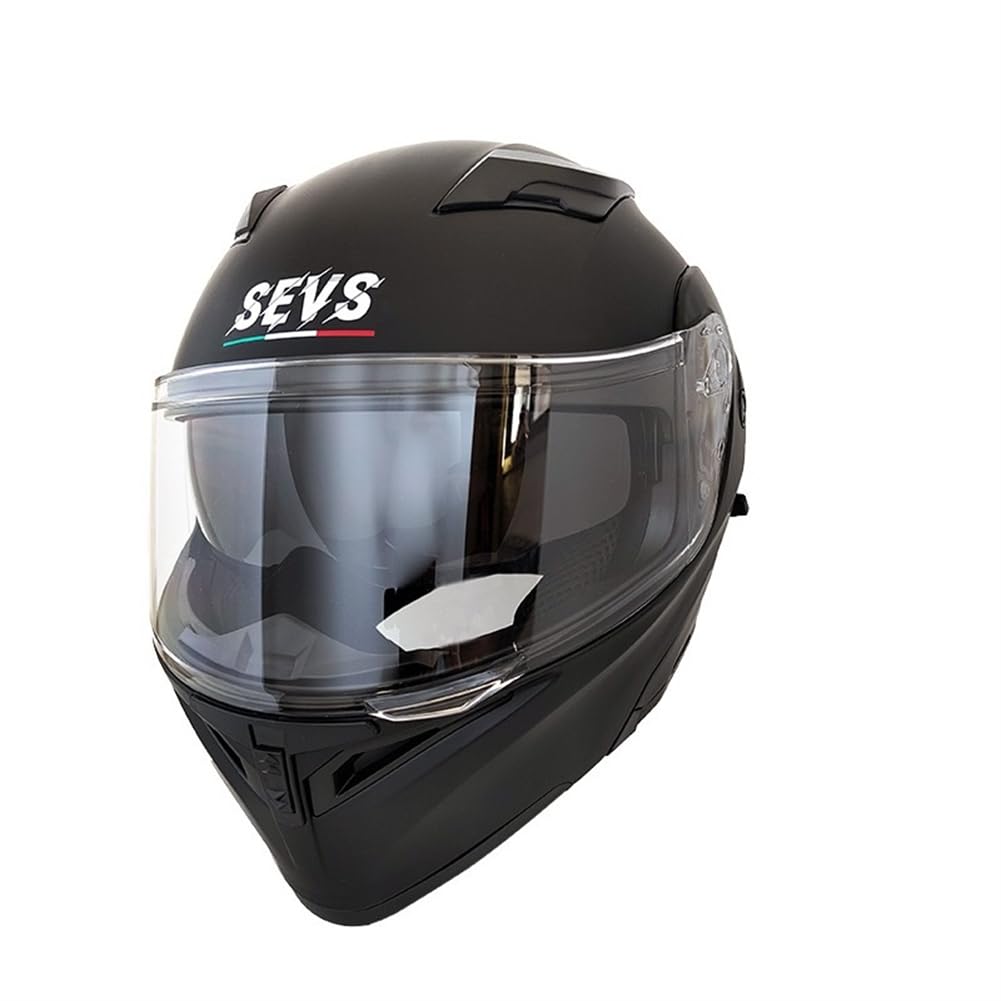 Modularer Motorradhelm Erwachsene Dual Vision Full Face Helm Männer und Frauen Touring Off-Road Freizeitsport Sicherheit Riding Gear DOT Four Seasons Schwarz XXL Modularer Motorradhelm Erwachsene Dual Vision Full Face Helm Männer und Frauen Touring Off-Road Freizeitsport Sicherheit Riding Gear DOT Four Seasons Schwarz XXL von 100junzidao