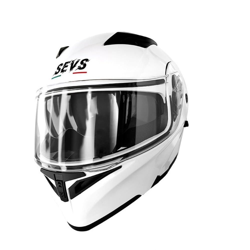 Modularer Motorradhelm Erwachsene Dual Vision Full Face Helm Männer und Frauen Touring Off-Road Freizeitsport Sicherheit Riding Gear DOT Four Seasons Weiß M Modularer Motorradhelm Erwachsene Dual Vision Full Face Helm Männer und Frauen Touring Off-Road Freizeitsport Sicherheit Riding Gear DOT Four Seasons Weiß M von 100junzidao