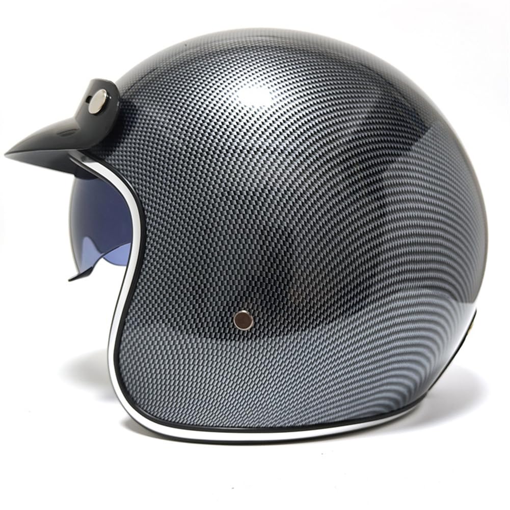 Motorradhelme mit offenem Gesicht Erwachsene mit Krempe Retro Scooter 3/4 Halbhelm mit Innenspiegel Anti-Kratz Anti-uv Schutz Männer und Frauen Urban Commuting Grau L Motorradhelme mit offenem Gesicht Erwachsene mit Krempe Retro Scooter 3/4 Halbhelm mit Innenspiegel Anti-Kratz Anti-uv Schutz Männer und Frauen Urban Commuting Grau L von 100junzidao