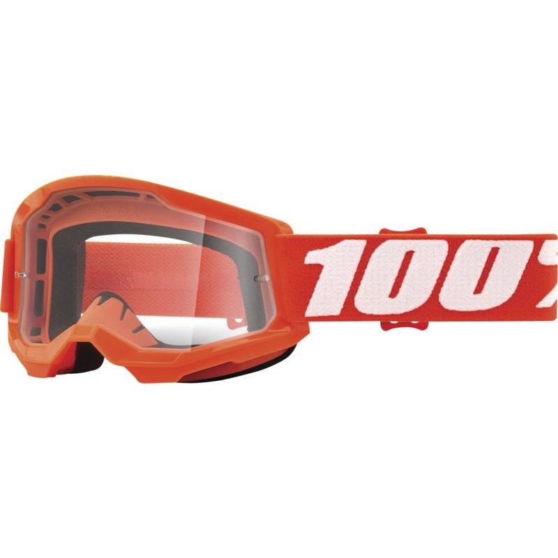100percent Strata 2 Junior Brille Orange - klares Glas von 100percent