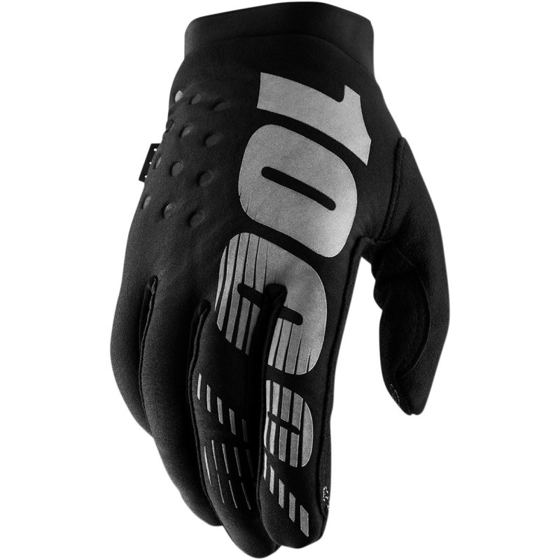 100% Brisker Handschuhe Schwarz/Grau XL von 100percent