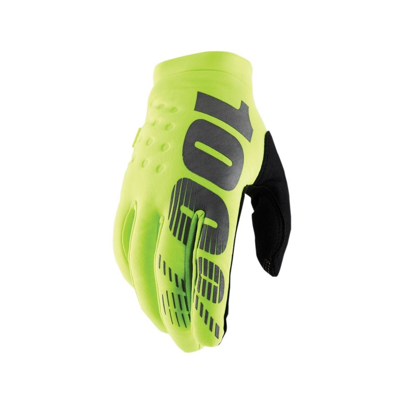 100% Handschuhe Winterhandschuhe Kinder Brisker neon gelb S von 100percent