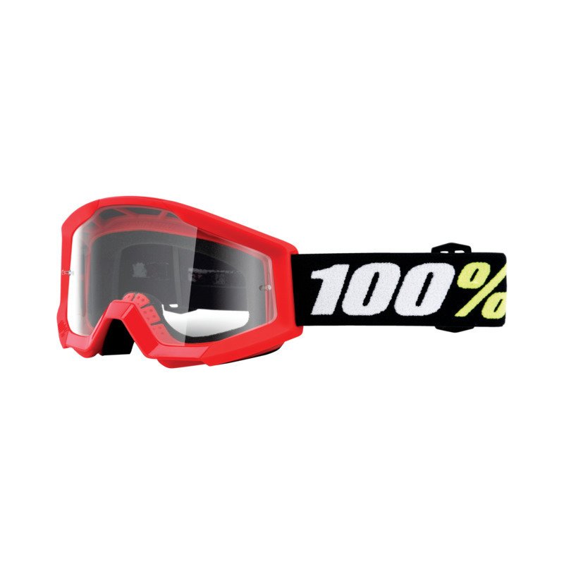 100percent Brilles Strata Mini Red -Glas Clear von 100percent